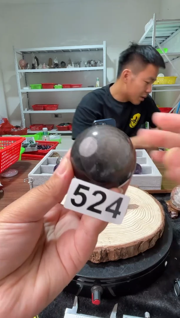未镶嵌水晶大型摆件（非配饰）银曜石球524
