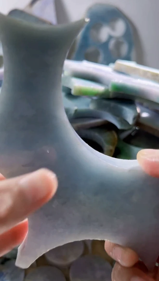 翡翠裸石缅甸翡翠A货柠6972