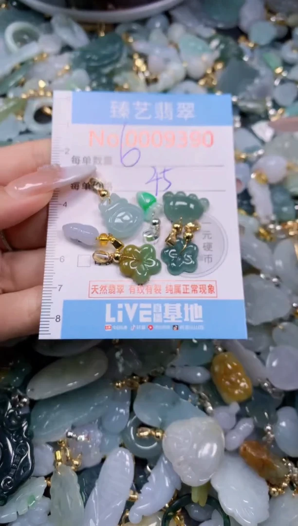 翡翠未镶嵌颈饰9390