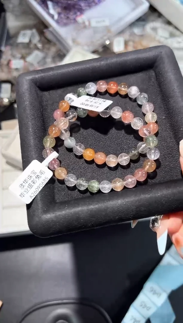 未镶嵌手串水晶41p多样性发其一【1条】默认微瑕7mm