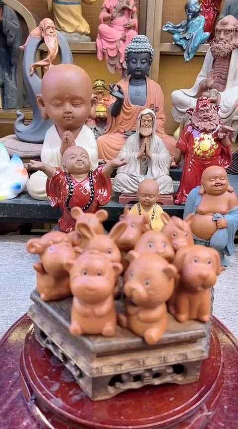 紫砂茶宠器闵茶宠摆件