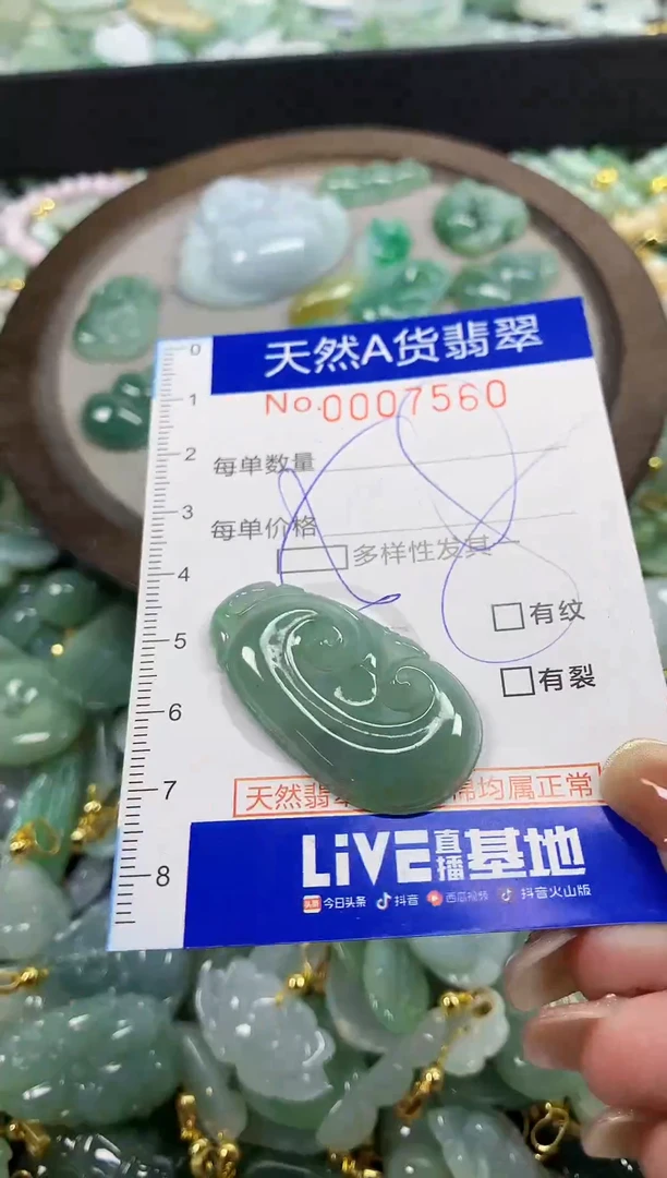 颈饰未镶嵌翡翠天然A货翡翠