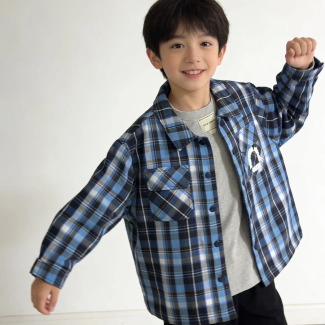 552高端专享老林家冬季棉服蓝格（林）