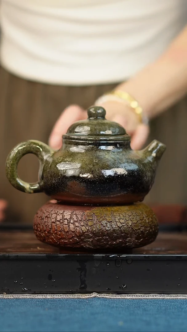 茶壶紫砂柴烧 容天 窑宝 250cc