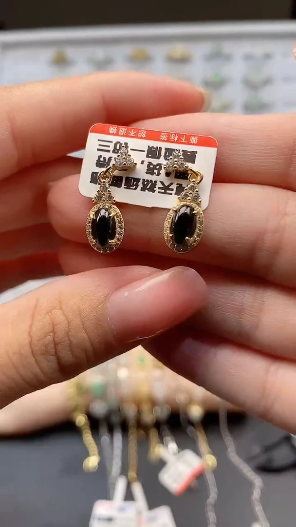 银S925镶嵌戒指翡翠戒指27