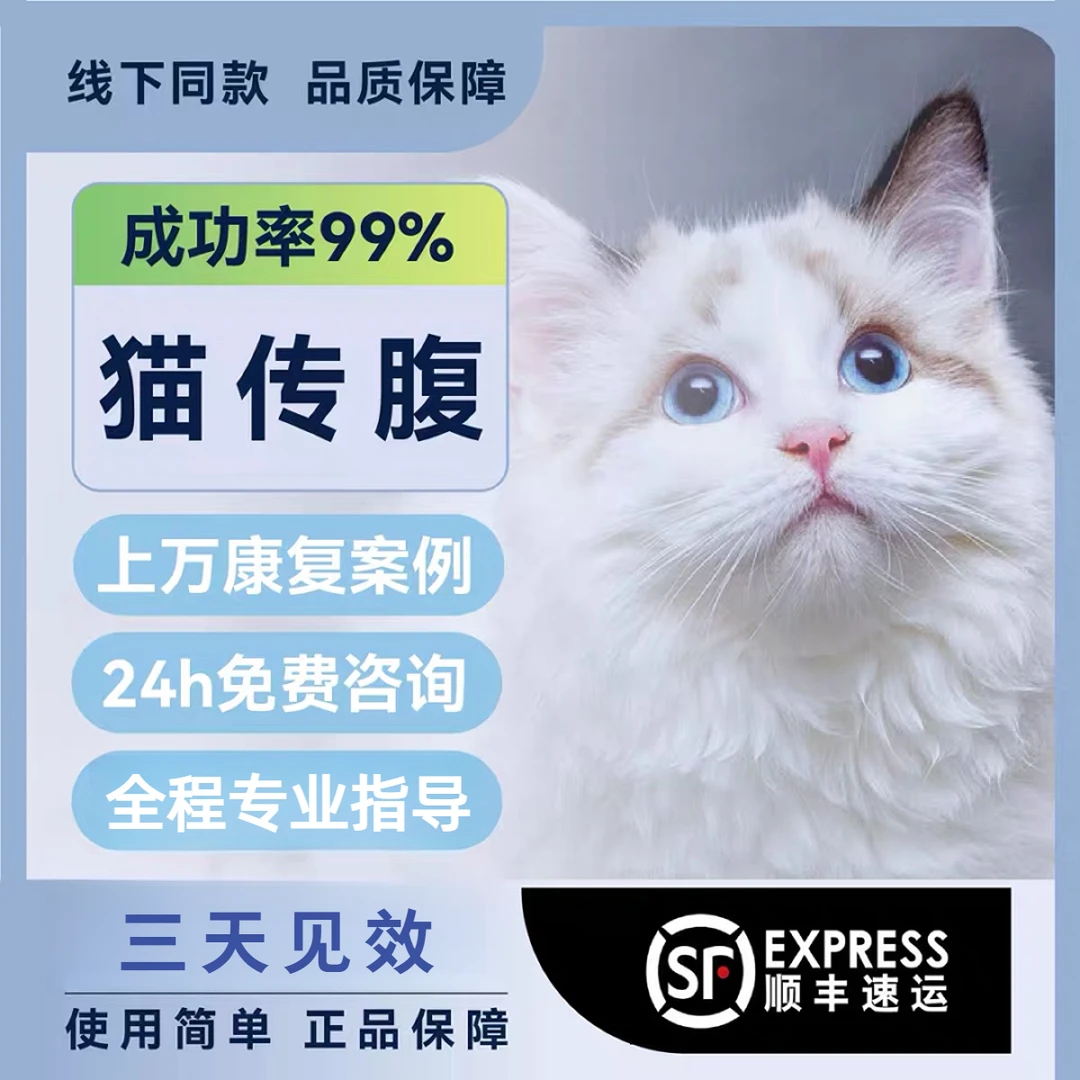 【五年沉淀】猫传腹正品油剂411猫咪传腹口服片救助