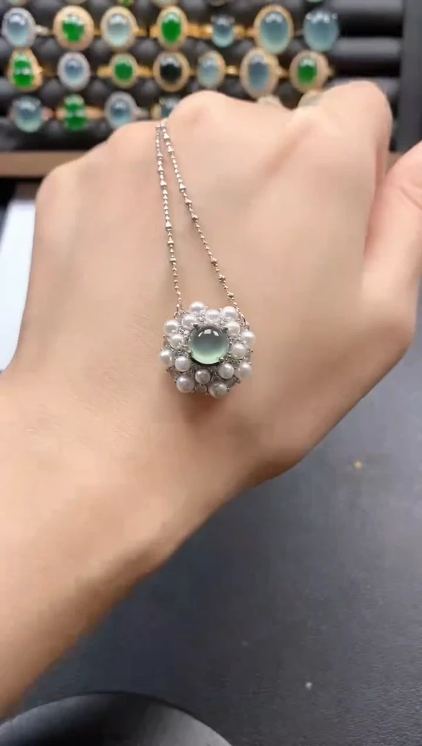银S925镶嵌戒指翡翠51151
