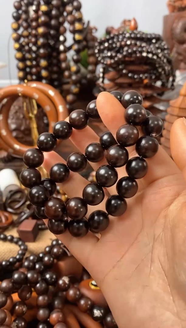 【闪购商品】木枣木1.2单圈（刻九字一条刻十字一条）