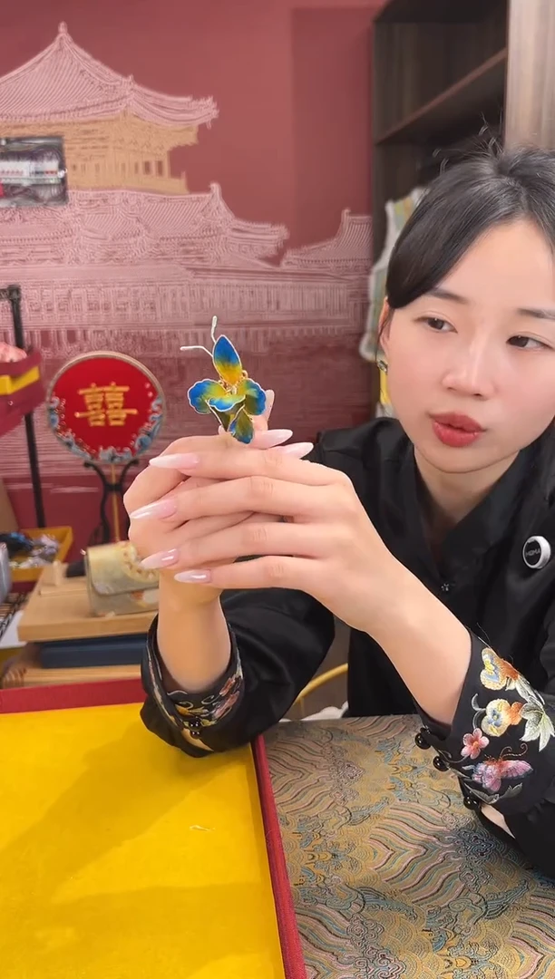 【闪购商品】刺绣非遗绒花（发饰）