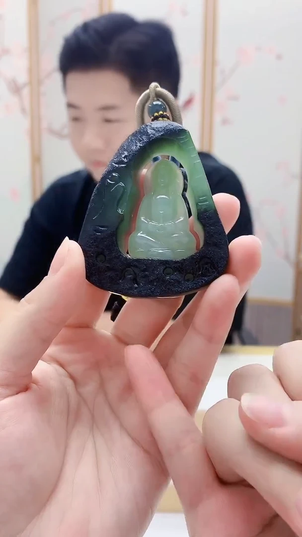 未镶嵌定制翡翠4917lr-毛货挂件43