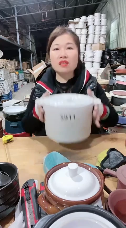 【闪购商品】5911瑕疵白锅带盖，，