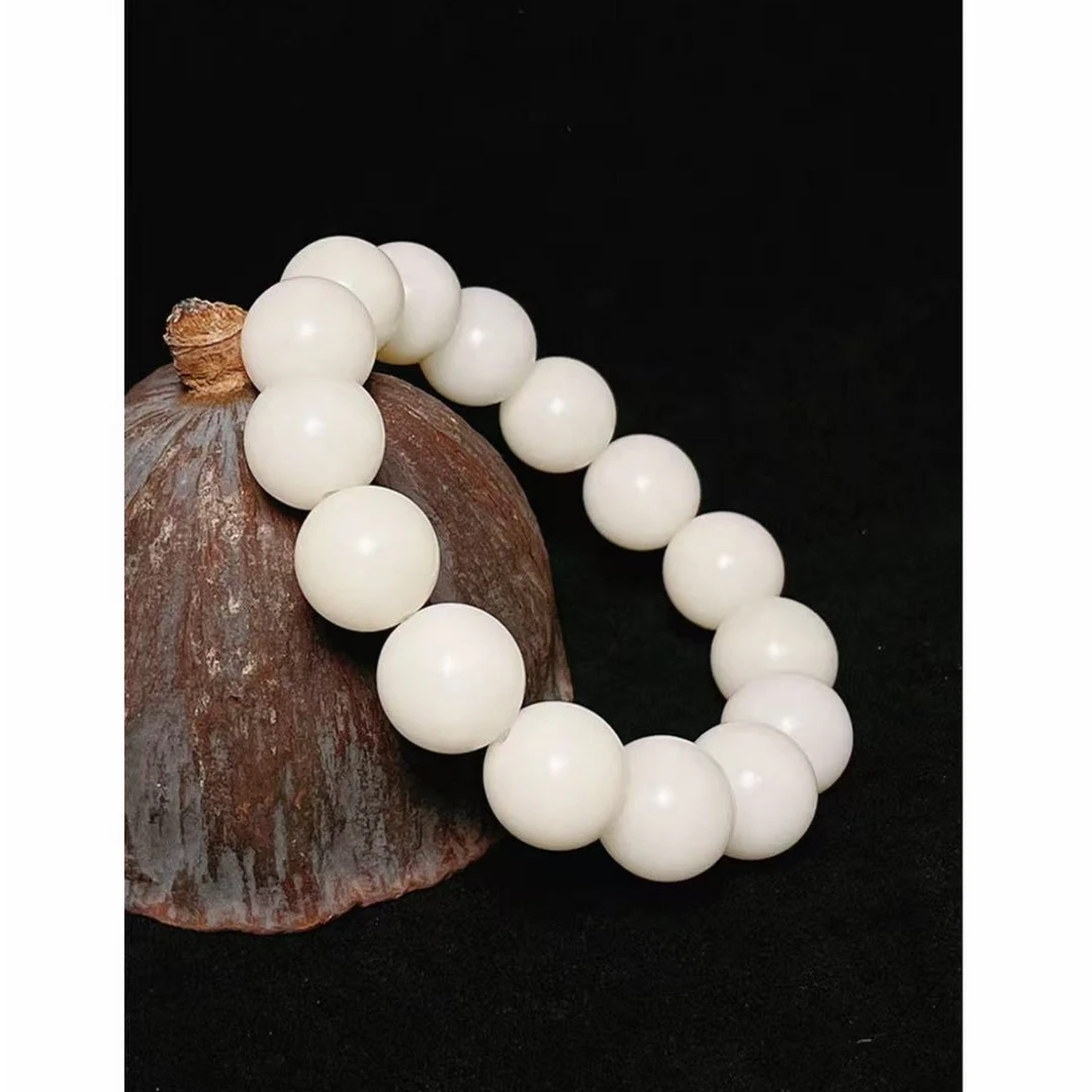 白玉菩提根醒狮-精品手串(无礼盒)AD131