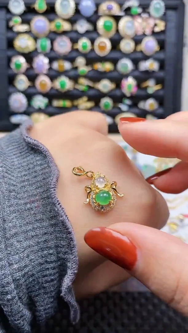 银S925镶嵌戒指翡翠191