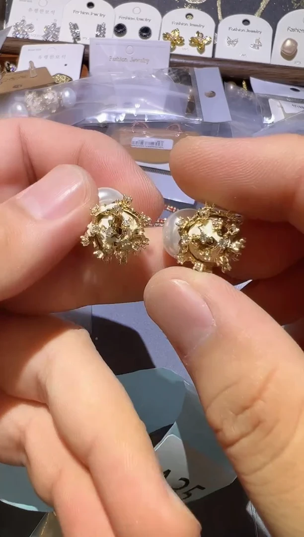 纯铜925银仿珍珠   A34