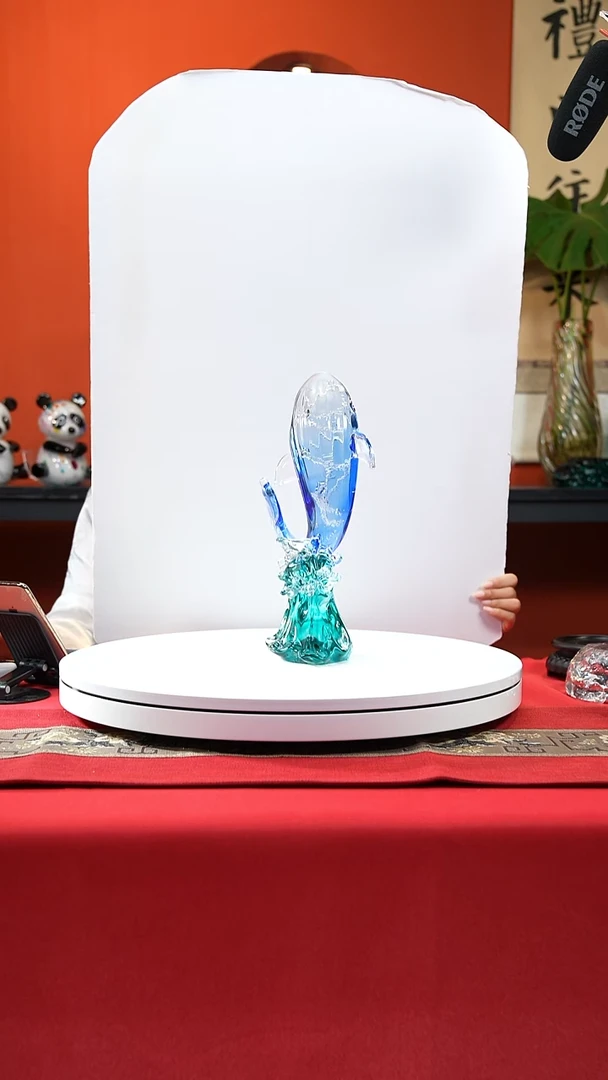 手工艺品琉璃鲲鹏之志小