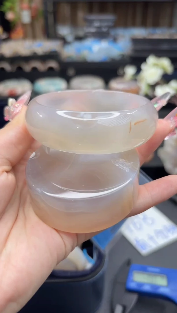 未镶嵌手镯石英质玉306(62圈赠送镯心)