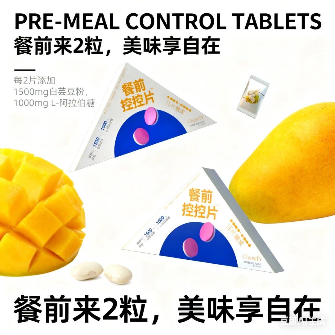 【餐前控控片】白芸豆L-阿拉伯糖双层压片高含量