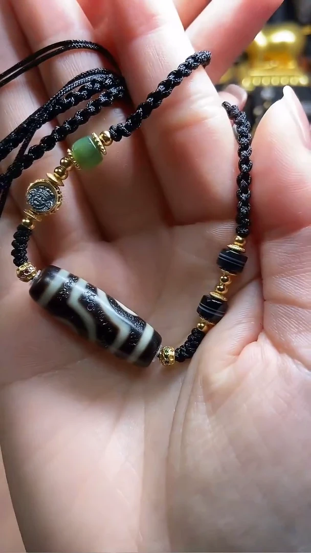 未镶嵌项链玛瑙/玉髓（覆膜）条纹玛瑙