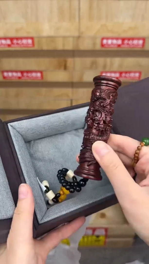 慈木器文玩阁龙柱手把件链接@@SP143