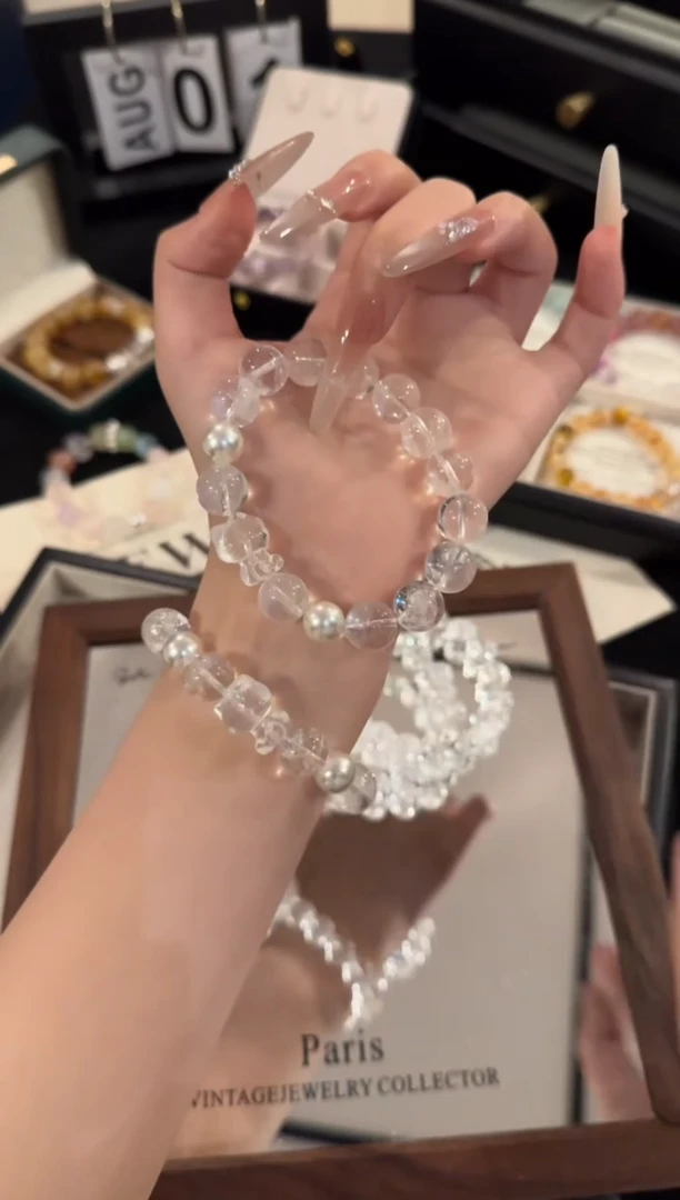 水晶手链合金kitty白阿赛x2210