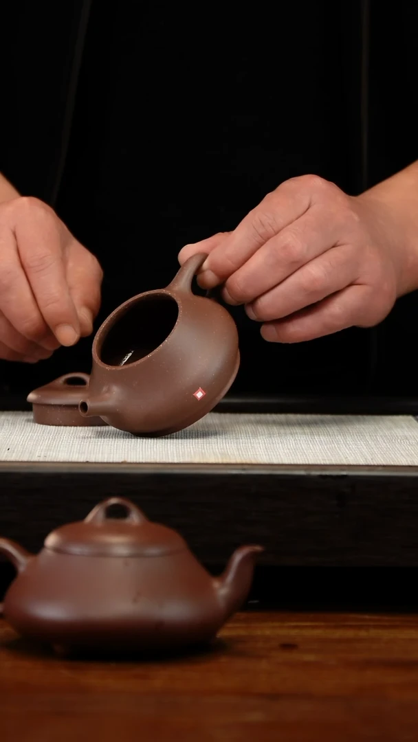 茶壶紫砂天青柱瓢150