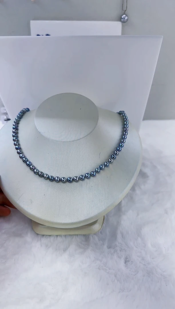 未镶嵌海水珍珠DA珍珠串链5-6 y389