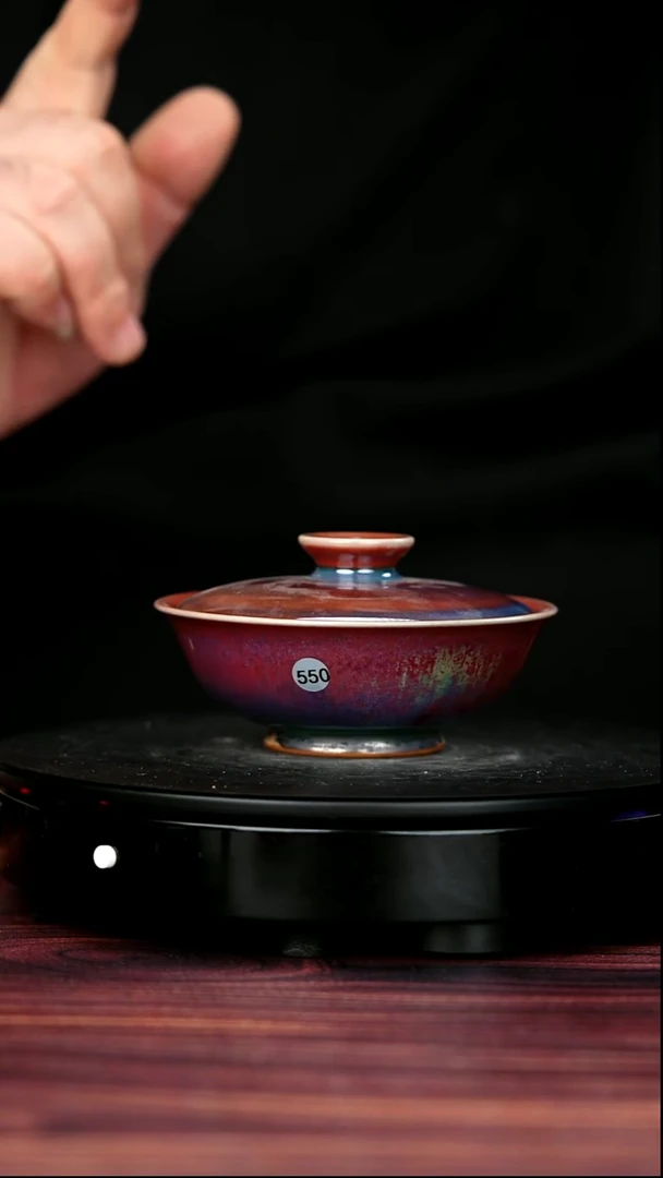 其他钧瓷550#盼龙窑一级品原矿钧瓷盖碗