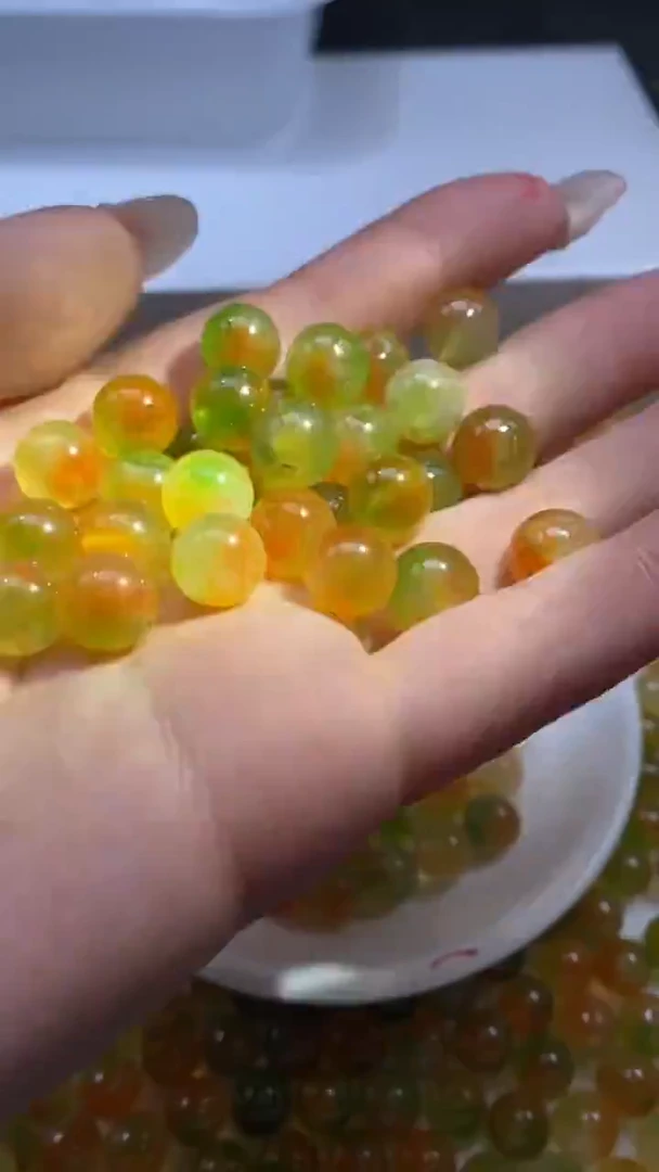 未镶嵌颈饰玛瑙/玉髓W2655玉*化孔雀盐源10mm*20颗