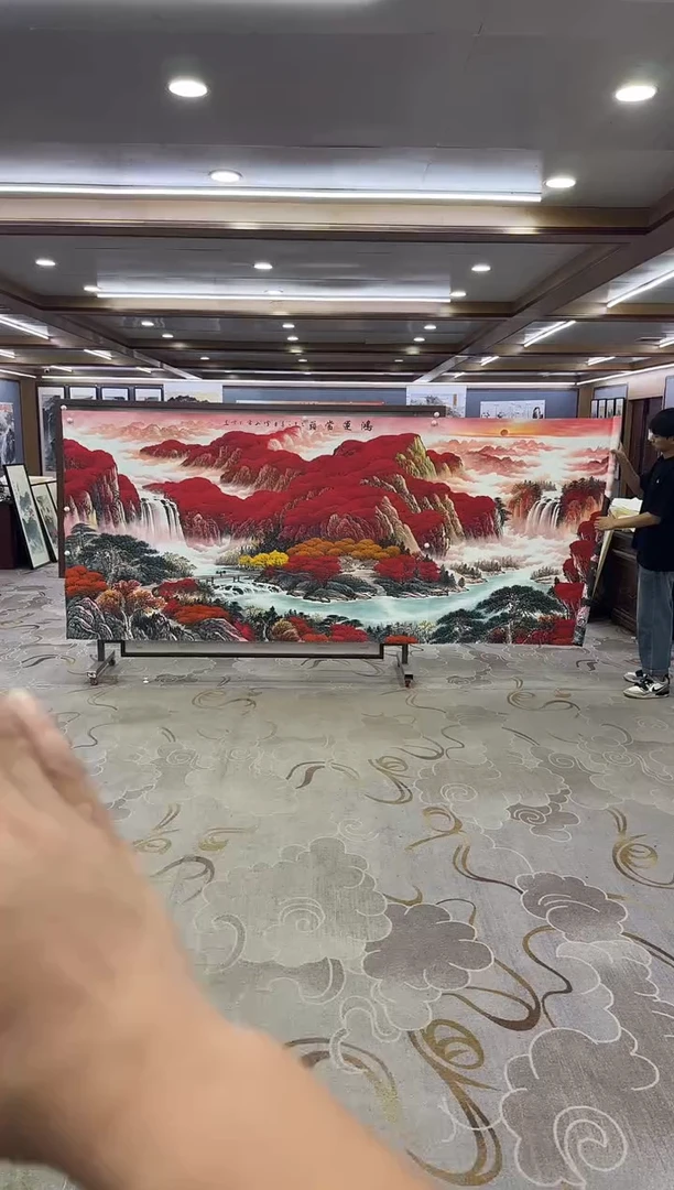 绘画Y-刘雪红-大丈二-山水画