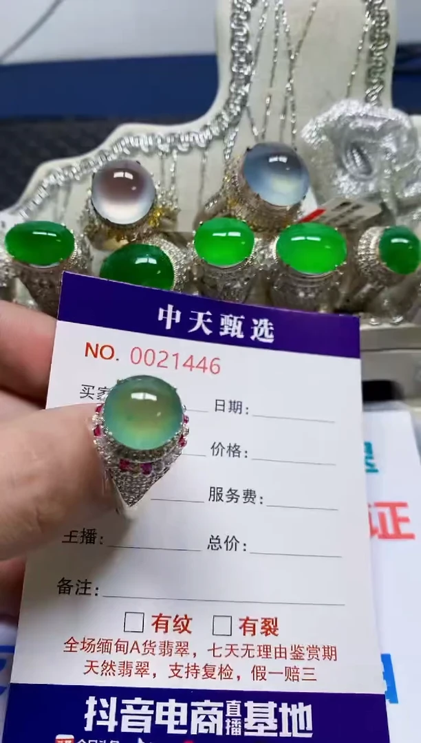 未镶嵌戒指翡翠/1446