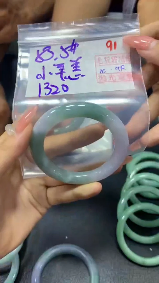 未镶嵌定制翡翠小**?91毛货需精细抛光定制+多样性发1+1320