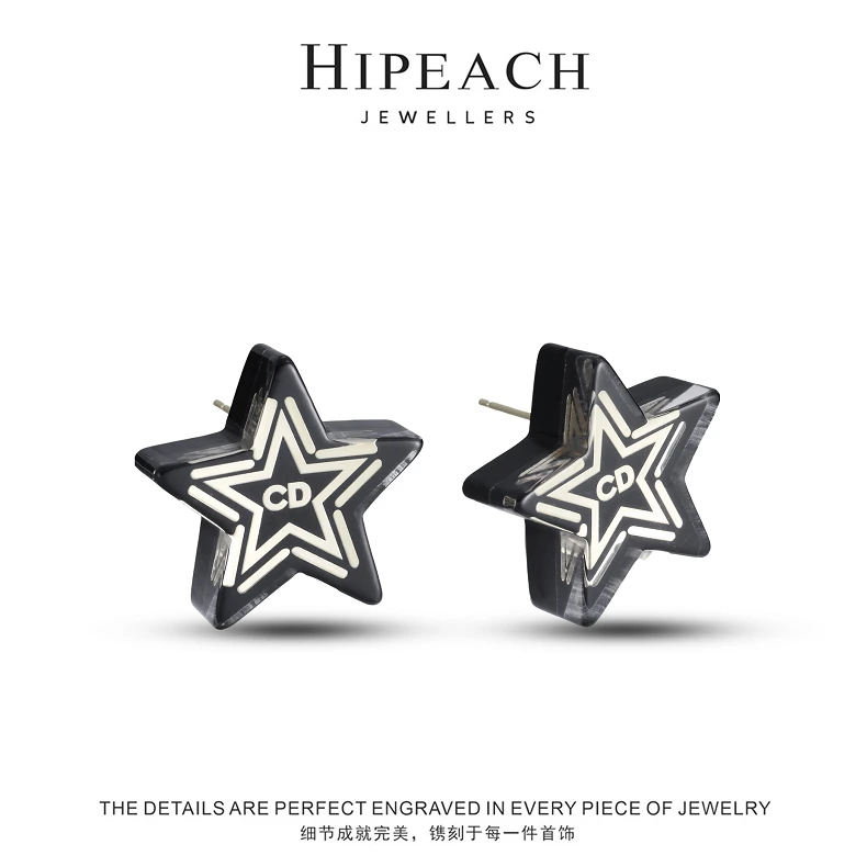 ♠五角星♠气质五角星耳钉HTYY0047