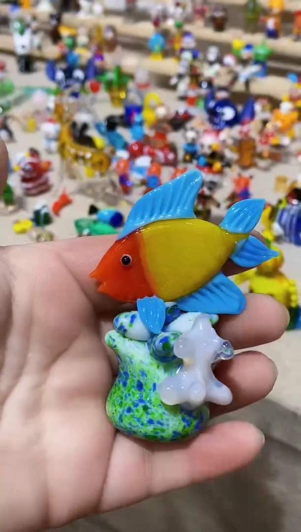 【闪购商品】琉璃手工艺品水草鱼