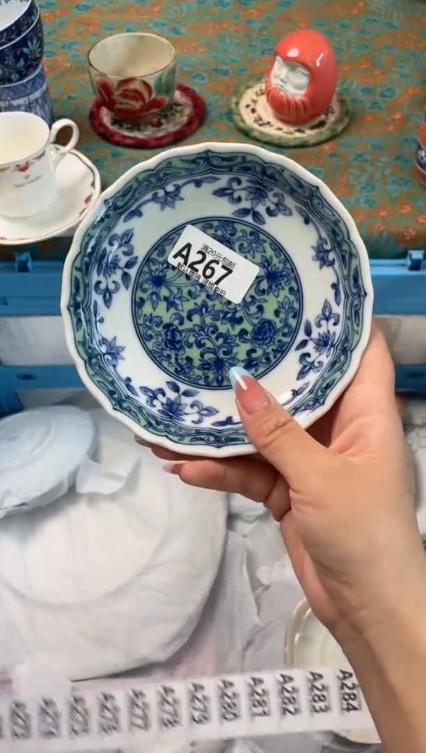 瓷片娜***5瓷器瓷器A267