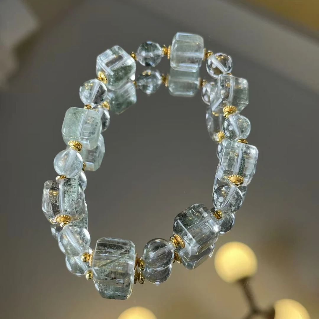 绿幽灵水晶手串LY63051