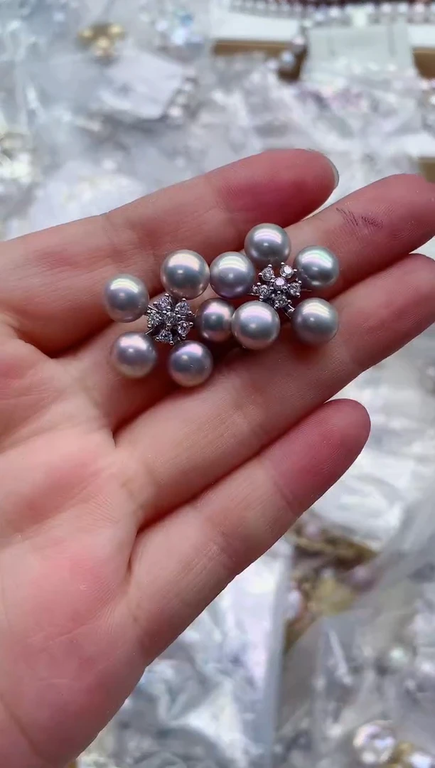 淡水珍珠合金吊坠(不含链)多样性发其一，非无暇