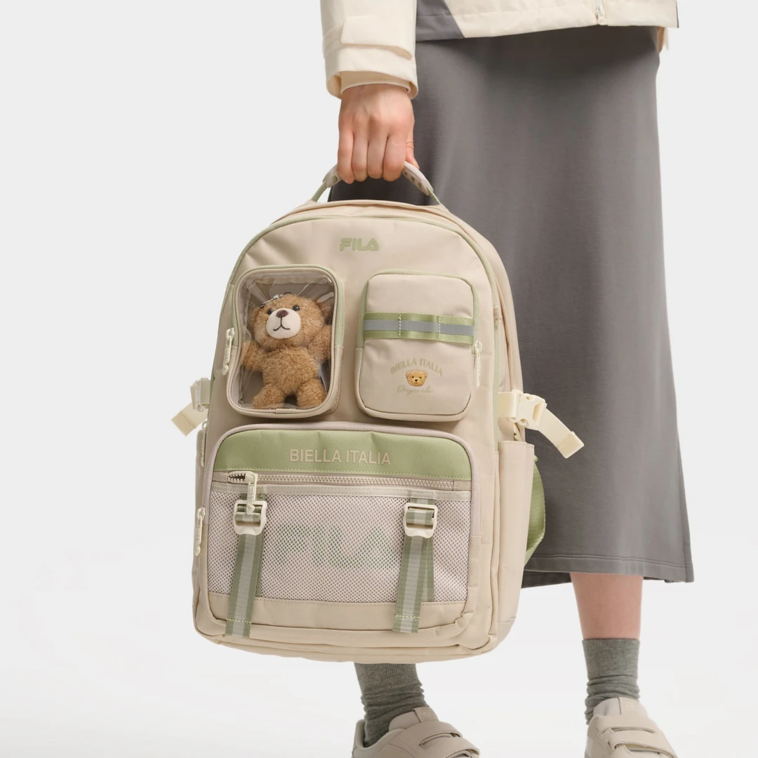 Fila/斐乐新款女【耐磨舒适易打理】透气复古轻便书包F13W539165F