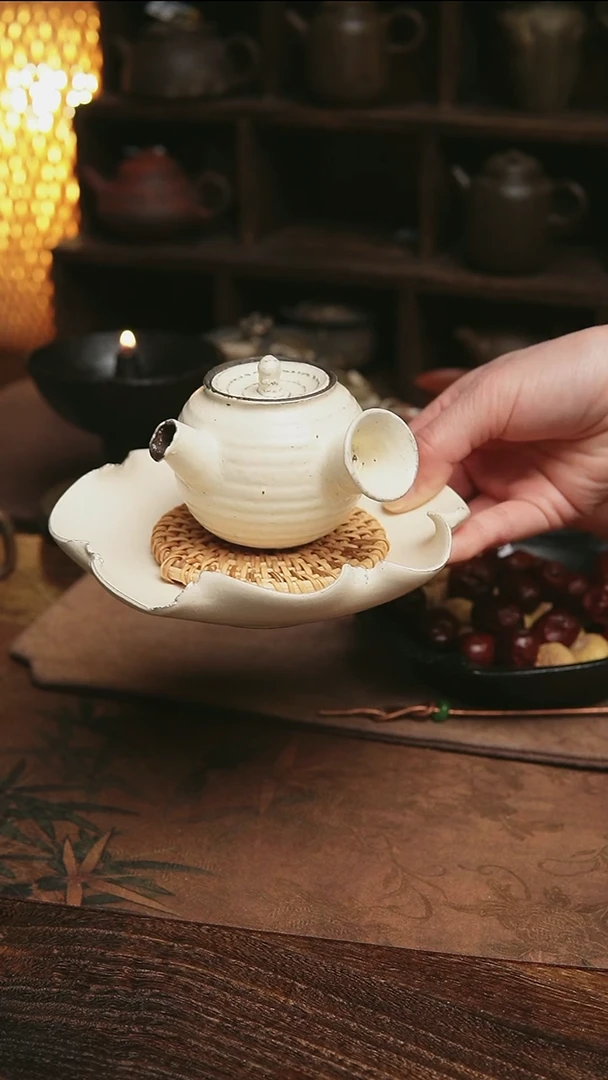 福利紫砂全手侧把茶壶100毫升加壶承