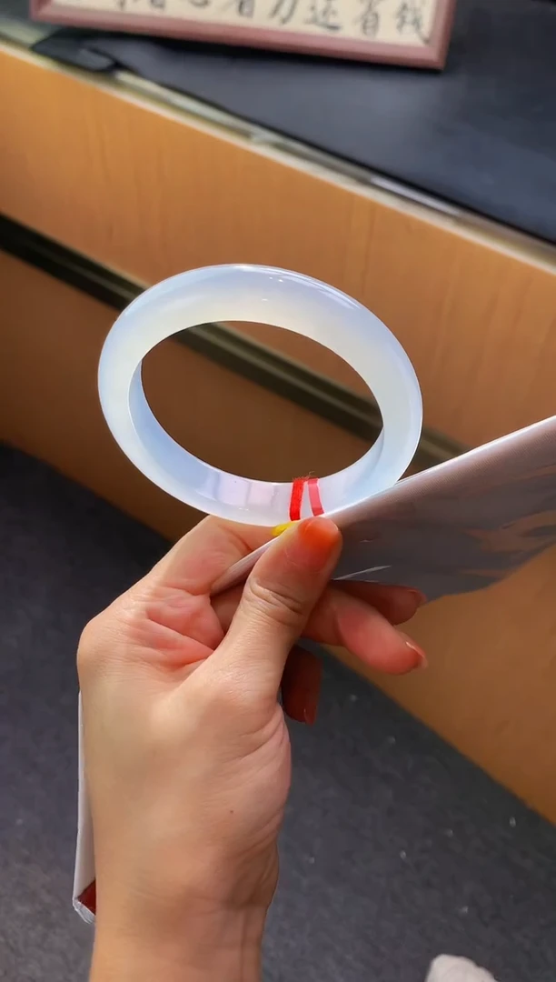 未镶嵌手镯翡翠- 圈口 62.2全款25万 定金2万