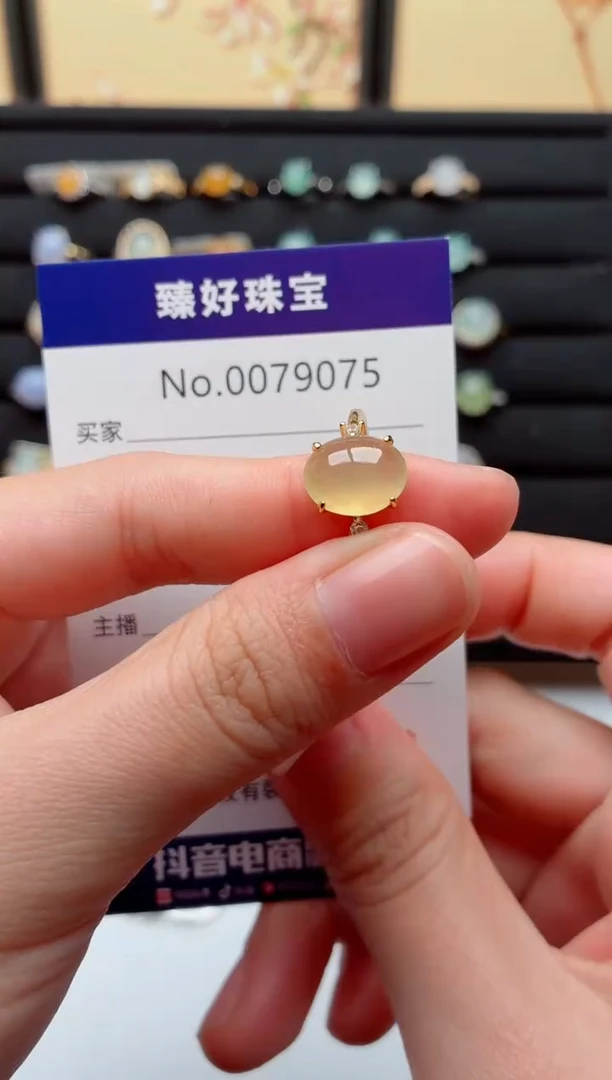 银S925镶嵌戒指翡翠.
