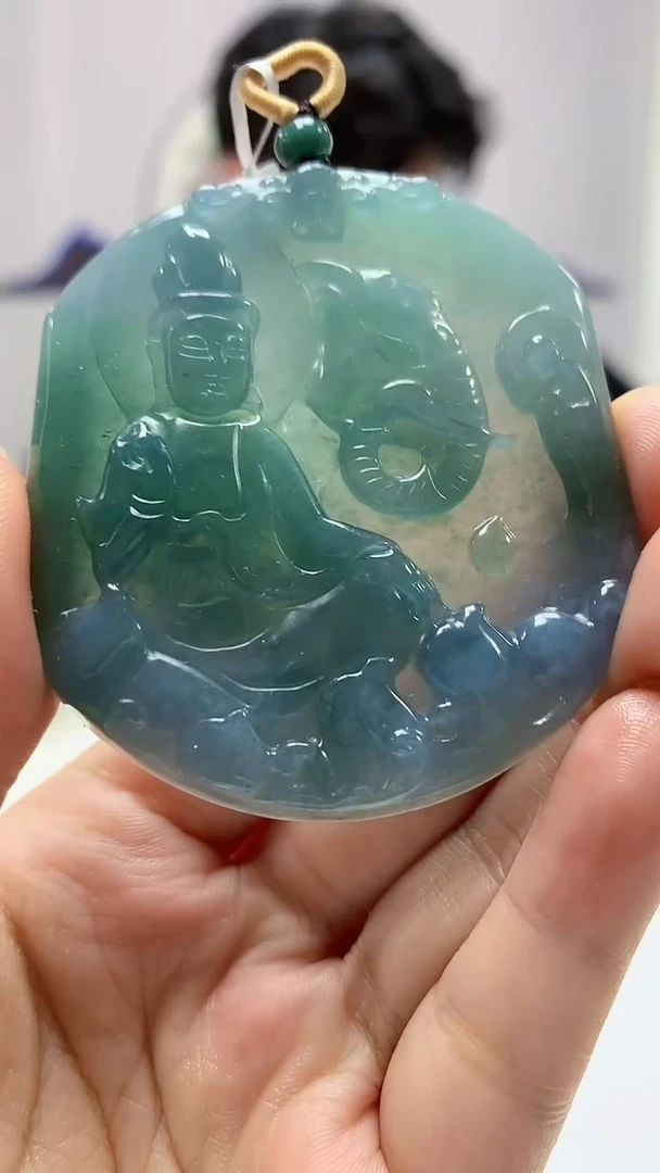 【闪购商品】定制翡翠未镶嵌5145ms-毛货71普贤