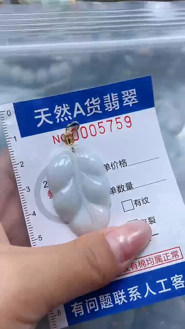 翡翠未镶嵌吊坠(不含链)1