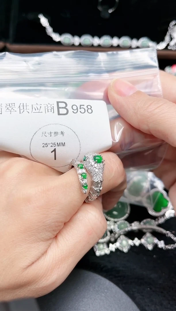 【闪购商品】翡翠颈饰未镶嵌赠皮绳958