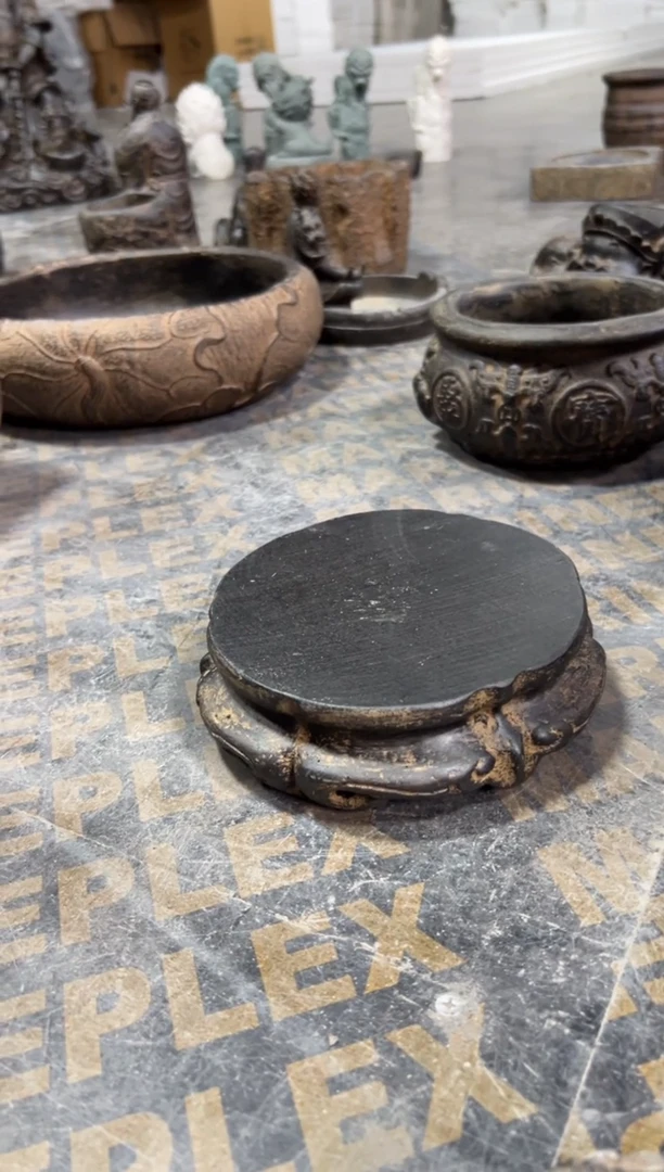 陶土【火山泥】金箍坛底座