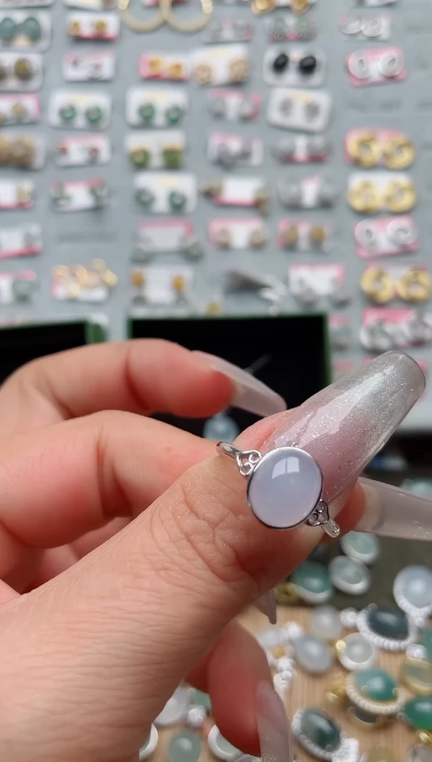 【闪购商品】翡翠戒指银S925镶嵌·