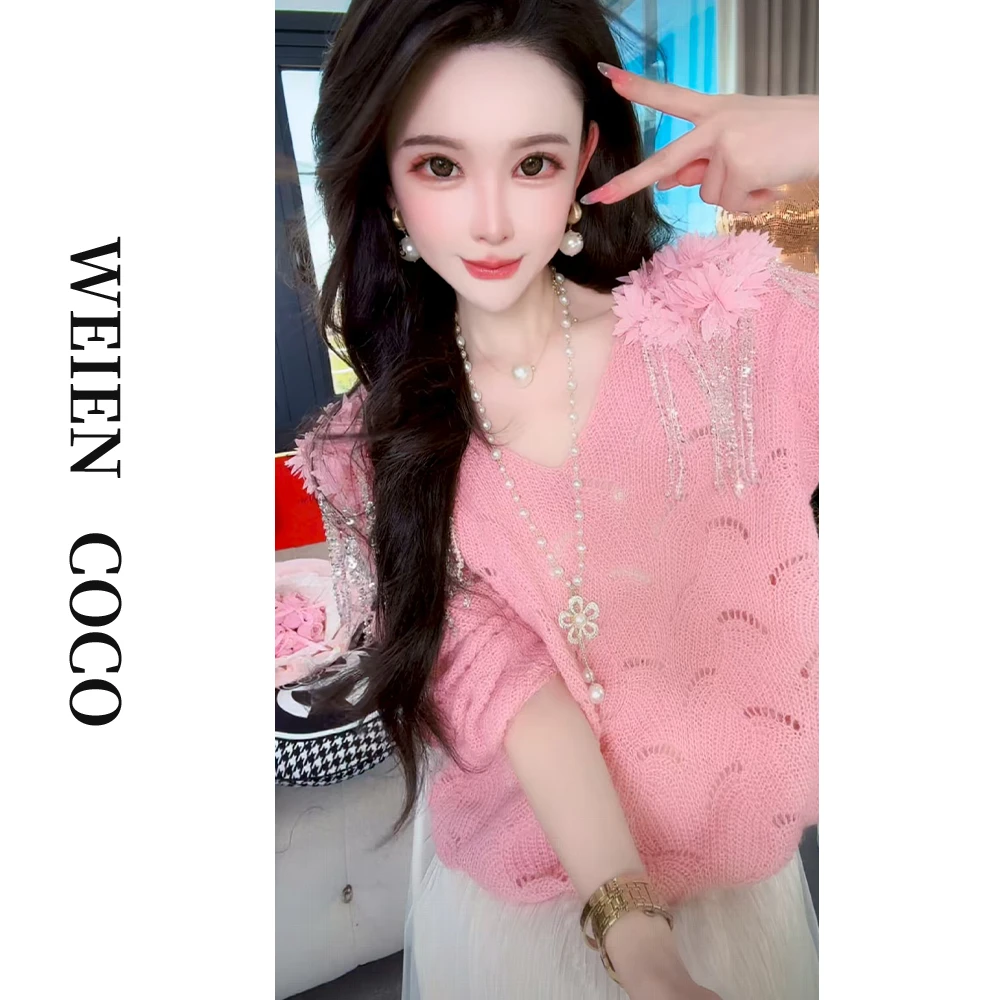 【薇恩COCO】长袖针织衫针织毛衣时尚修身套头打底衫 S5333