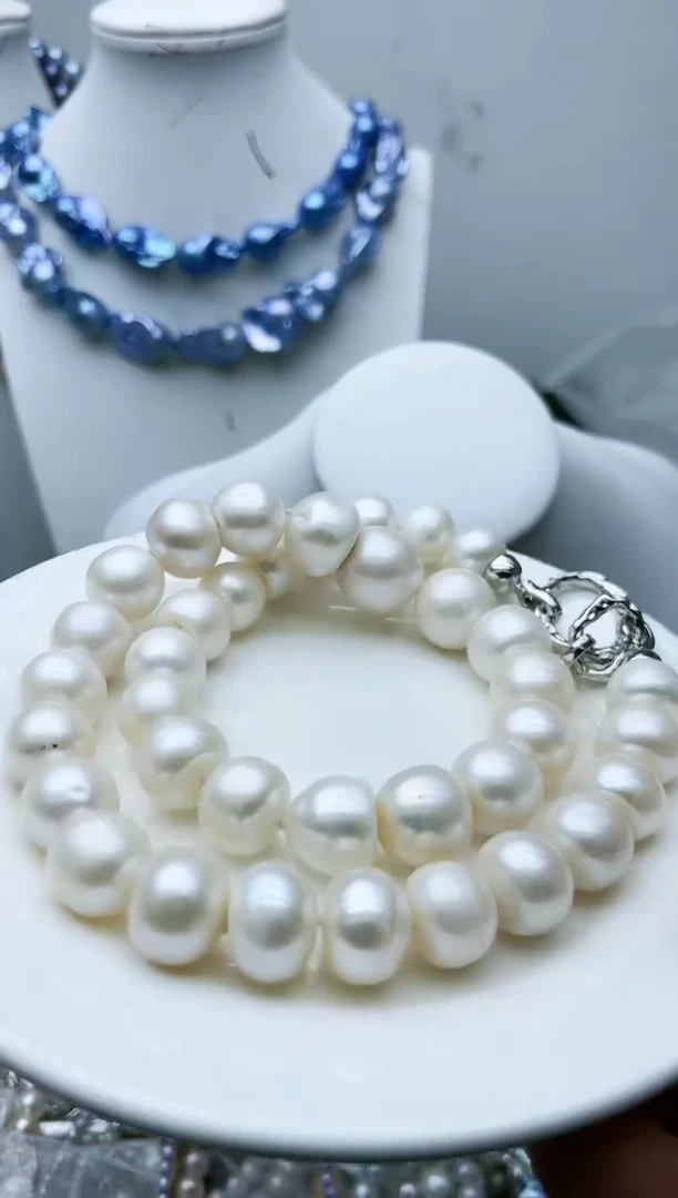 【闪购商品】淡水珍珠颈饰钛钢1