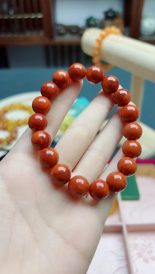 南红玛瑙手串未镶嵌南红11mm手串*1 ZD