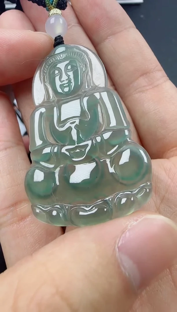 【闪购商品】翡翠颈饰未镶嵌观音11111