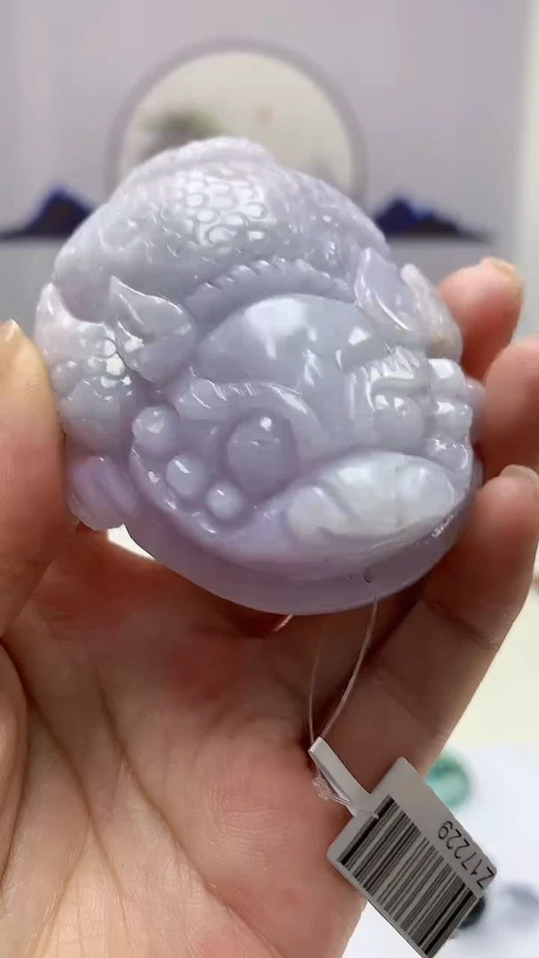 【闪购商品】定制翡翠未镶嵌5145ms-毛货140金蟾赠圆盘